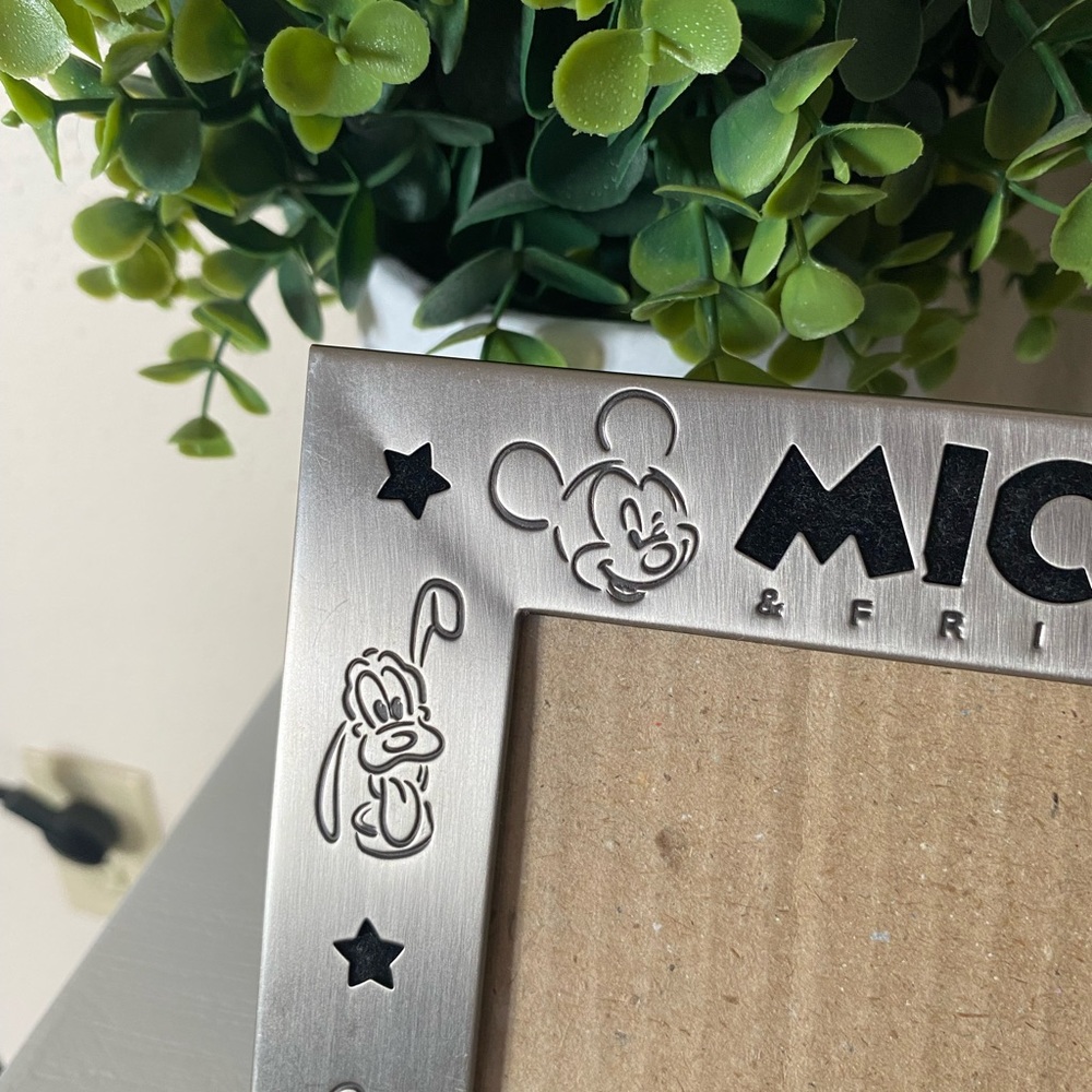 Disney Parks Mickey and Friends Pewter Picture Photo Frame 3.25” x 4.75” (photo) - Picture 3 of 5